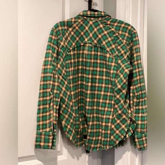 Urban Outfitters BDG Brixton Flannel Button
Down in Green Multi Size XS Grunge - Picture 4 of 6